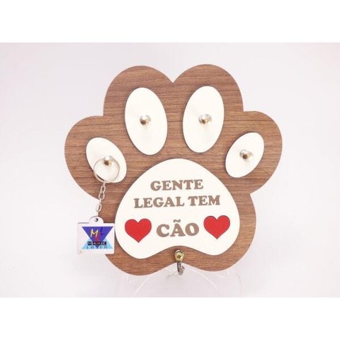 Porta Chave e Coleira Gente Legal tem cão