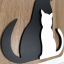 Ver imagem 1 de Quadro Decorativo AMIGOS Cachorro gato