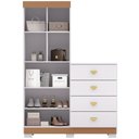 Ver imagem 6 de Cômoda para Quarto 2 Portas 4 Gavetas 120cm Tulsa V01 Branco Camarim - Lyam Decor