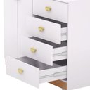 Ver imagem 7 de Cômoda para Quarto 2 Portas 4 Gavetas 120cm Tulsa V01 Branco Camarim - Lyam Decor
