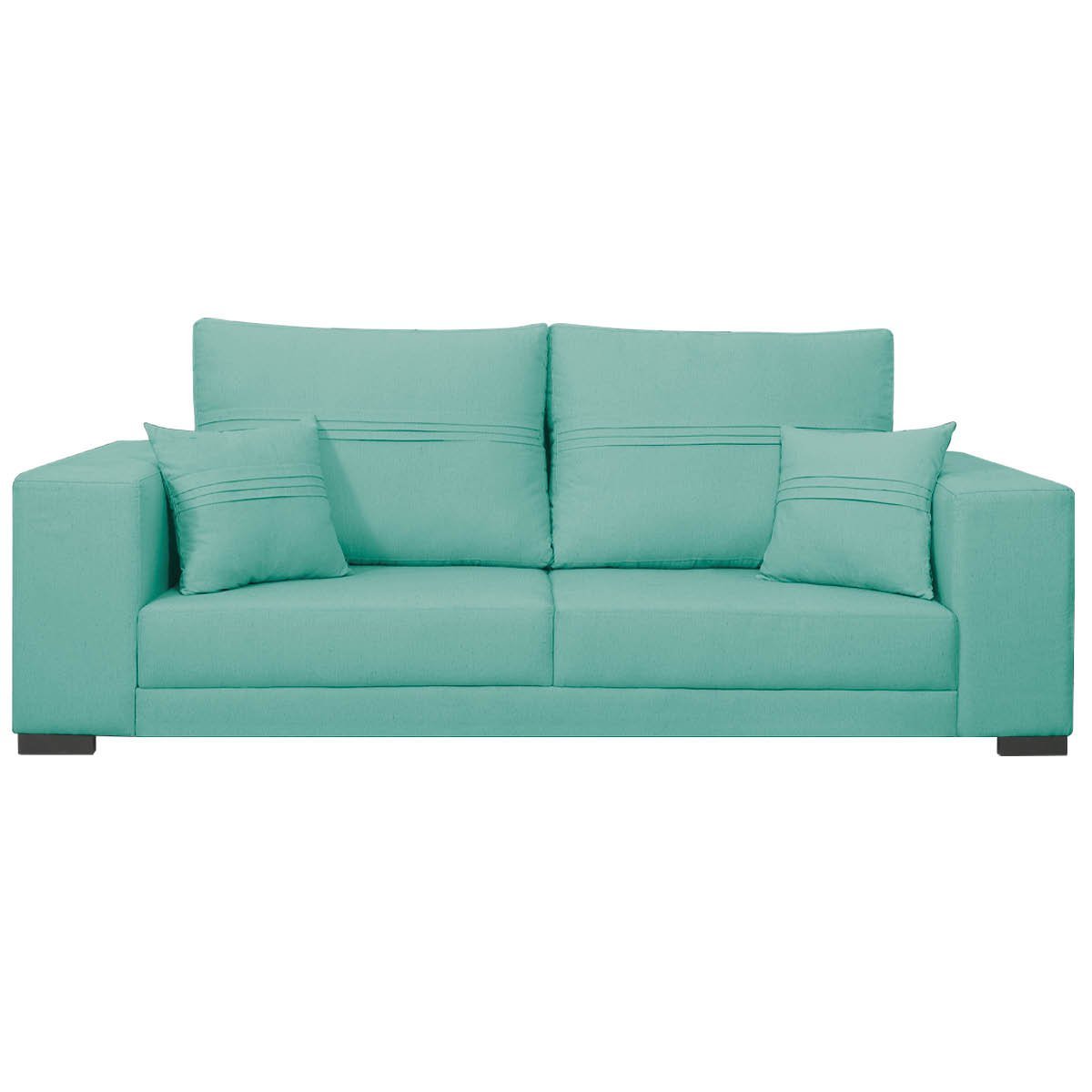 Sofá 2 Lugares Madri Suede ADJ Decor Sofá 2 Lugares Sofás Azul