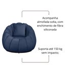 Ver imagem 4 de Kit 02 Poltronas Concha Almofada Base Arco Giratória Veludo Cor:marinho