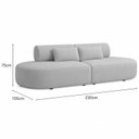 Ver imagem 3 de Sofá Luxuoso Modular Decoração Sala de Estar 230cm Noor