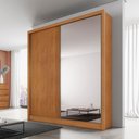 Ver imagem 4 de Guarda Roupa Casal Toledo Plus 2 Portas 1 com Espelho 3 Gavetas Cinamomo - Novo Horizonte