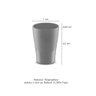 Jarra de Suco Agua 1,5l Tampa Preta e 4 Copos Plastico - 5