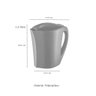 Jarra de Suco Agua 1,5l Tampa Preta e 4 Copos Plastico - 3