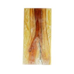 Mesa em madeira de lei e resina epóxi até 6 lugares Tema "Madrepérola Dourado" Craft Wood Mesa de 6  - 9
