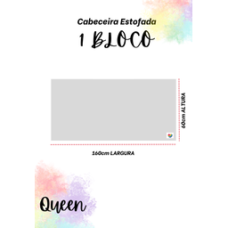 Cabeceira Estofada Queen 1 Bloco Não É Segredo Linho Cru 160x60 - 4