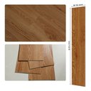 Ver imagem 4 de Piso Vinílico Autocolante Régua Madeira Caixa 6m2 - Cumaru - Imitação Madeira