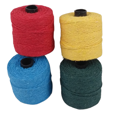 Kit 4 Rolo Barbante Algodão Colorido Artesanato Cru 82m Cada Valtex