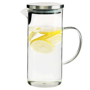 Jarra Borossilicato com Tampa Prata 1.3L Jarra VD19005