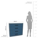 Ver imagem 2 de Cômoda Organizadora 90cm com 4 Gavetas 240832 Linha Valência Politorno