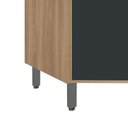 Ver imagem 2 de Balcão Canto Oblíquo Thalita - Mdp 1 Porta com Prateleira Interna - Móveis Sul