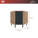 Ver imagem 7 de Balcão Canto Oblíquo Thalita - Mdp 1 Porta com Prateleira Interna - Móveis Sul