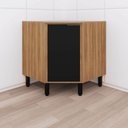 Ver imagem 6 de Balcão Canto Oblíquo Thalita - Mdp 1 Porta com Prateleira Interna - Móveis Sul