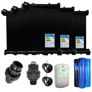 Aquecedor Solar Piscina 30placas de 2Mt ROSCA+Cdt+Valvs+Capa