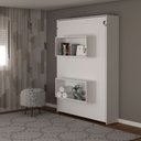 Ver imagem 3 de Cama Articulada Casal Retrátil 2 Nichos Cm8016 Tecno Mobili Branco