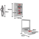 Ver mais imagens de Cama Articulada Casal Retrátil 2 Nichos CM8016 Tecno Mobili Branco