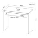 Ver imagem 2 de Mesa Para Escritório Home Office Me4107 Mdp Amendoa