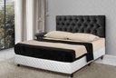 Ver imagem 2 de Cabeceira de Cama Estofada Casal 140cm Capitone Preto - Rede Móveis