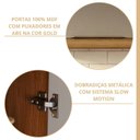 Ver imagem 5 de Armário Aéreo MDF 40cm com 1 Porta Brilhante/Celeste Marrom/Cinamomo/Off White