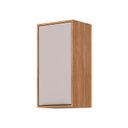 Ver imagem 2 de Armário Aéreo 40cm com 1 Porta Brilhante Celeste Cinamomo/Off White