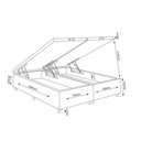 Ver imagem 3 de Conjunto Colchão Ortopédico Queen e Base Box Bau 73x158x198cm Libia Yescasa Marrom