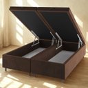 Ver imagem 5 de Conjunto Colchão Ortopédico Queen e Base Box Bau 73x158x198cm Libia Yescasa Marrom
