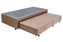 Ver imagem 1 de Cama Box Base Solteiro Com Auxiliar Semi Ortopedica Suede:Tabaco