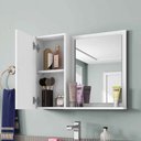Ver imagem 4 de Armário de Banheiro Espelho Aéreo Superior Espelheira Branco