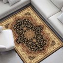 Ver imagem 1 de Tapete Alanya Des.02 Preto/Bege 0,80x3,00 - Global Decor