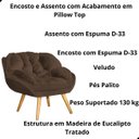 Ver imagem 3 de Kit 2 Poltrona California para Sala Veludo Amamentação Papai