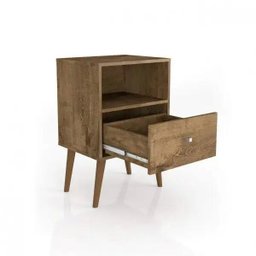 Mesa de Cabeceira 1 Gaveta Retrô Mb2014 Móveis Bechara - 6