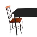 Ver imagem 3 de Cadeira de Jantar Estilo Industrial Rustica Ferro e Madeira Artesanal