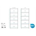 Ver imagem 5 de Estante para Livros 4 Prateleiras Bl14 06 Frame Moderno Brv Móveis