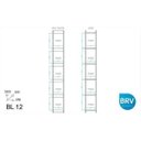 Ver imagem 4 de Estante para Livros 4 Prateleiras Bl12 06 Frame Moderno Brv Móveis