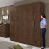 Guarda-Roupa Casal 6 Portas 3 Gavetas Jazz Lopas - 5