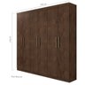 Guarda-Roupa Casal 6 Portas 3 Gavetas Jazz Lopas - 4