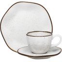 Ver imagem 1 de Kit Jogo Café da Manhã Lanche para 6 Pessoas Porcelana 220ml