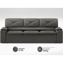 Ver imagem 4 de Sofá com Porta Copos Retrátil e Reclinável Pop 2,05m Velosuede Cinza - Netsofas