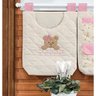Porta Objetos de Varal para Bebê Coleção Ursa Esconde - Rosa - 2