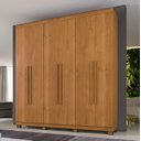 Ver imagem 1 de Guarda Roupa Casal 06 Portas Milão Cinamomo C/ Pes