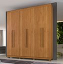 Ver imagem 1 de Guarda Roupa Casal 06 Portas Milão Cinamomo C/ Pes