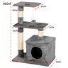 Arranhador de Gato 3 Andares Grande Casinha Aconchegante Brinquedo Descanso Pet Shop Casa Diversão e - 4