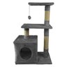 Arranhador de Gato 3 Andares Grande Casinha Aconchegante Brinquedo Descanso Pet Shop Casa Diversão e - 3