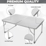 Mesa Portatil Dobravel de Aluminio com Tampo de Madeira Suporte para Notebook Home Office Refeicao e - 8