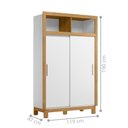 Ver imagem 2 de Guarda Roupa 2 Portas de Correr e Nichos