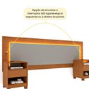 Ver imagem 2 de Cabeceira de Casal Painel com Fita LED Multimóveis CR35467 Cinamomo/Off White