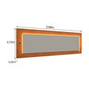 Ver imagem 4 de Cabeceira de Casal Painel com Fita LED Multimóveis CR35467 Cinamomo/Off White