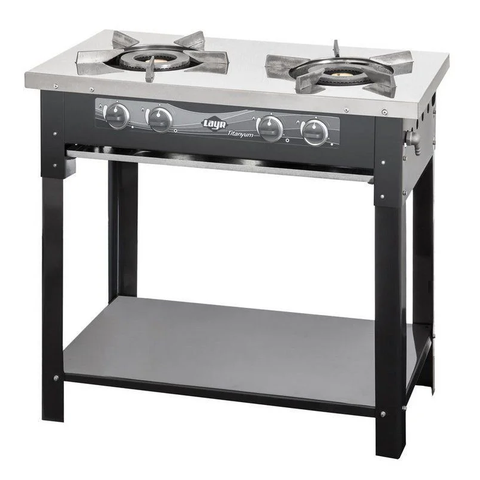 Fogão Titanyum Inox Industrial 2 Bocas - Layr
